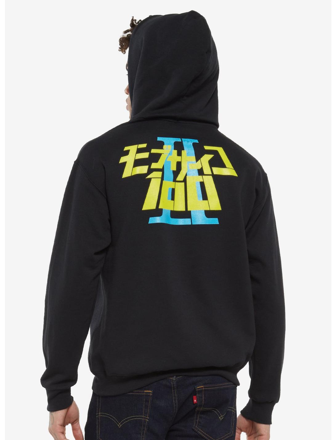 Black Mob Psycho 100 Anime Double-Sided Hoodie