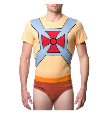 Masters of the Universe He-Man Mens Underoos T-Shirt & Briefs Set