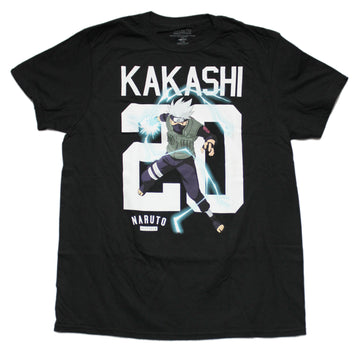 Naruto Shippuden Mens T-Shirt - Kakashi Electric Through 20