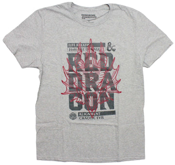 Dungeons & Dragons Mesn T-shirt - Red Dragon Alignment Chaotic Evil