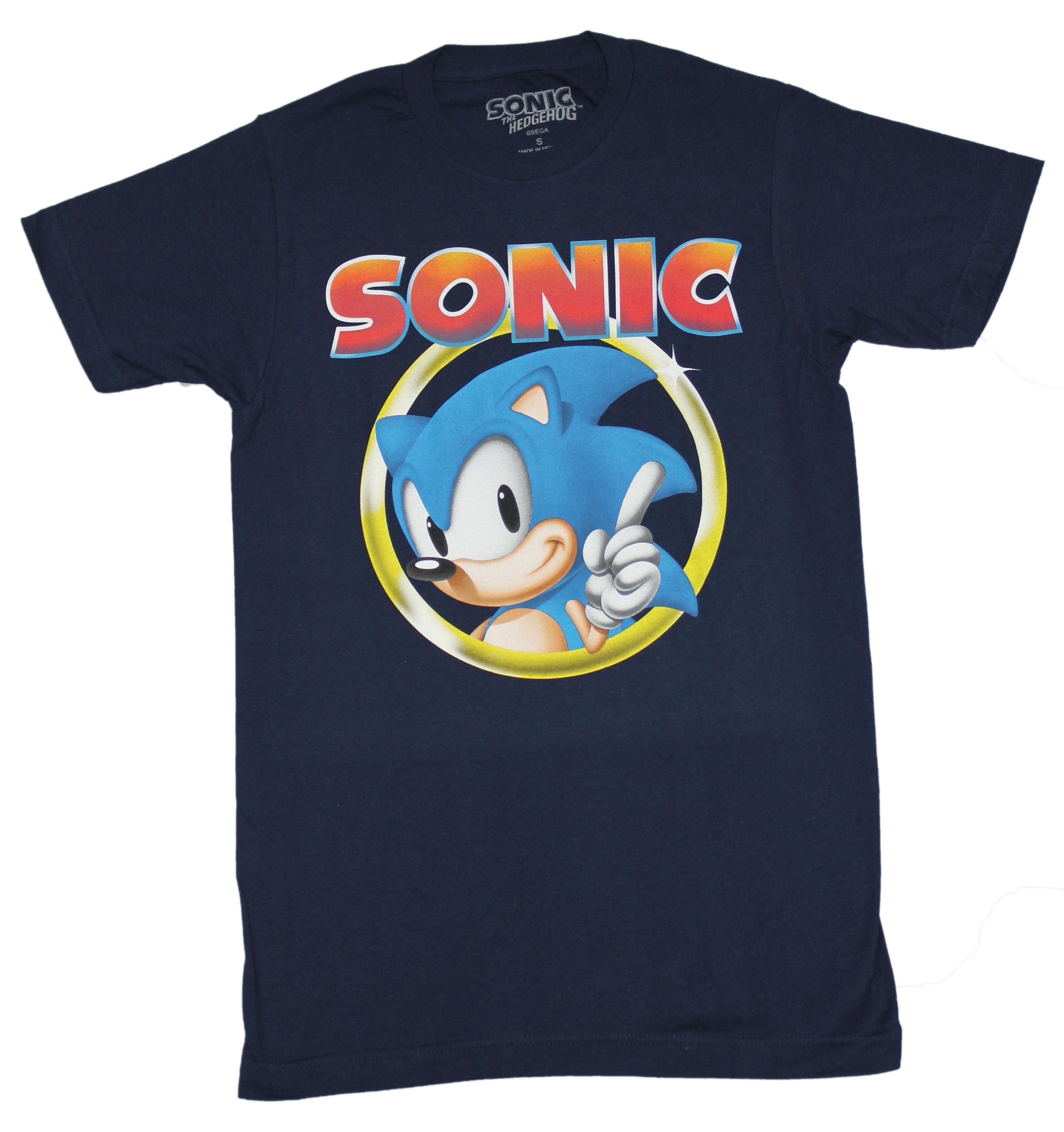 Sonic The Hedgehog Maglietta di Natale Nera per Ragazzi | Sci Sonic The Hedgehog Maglietta di Natale Nera per Ragazzi | Sci