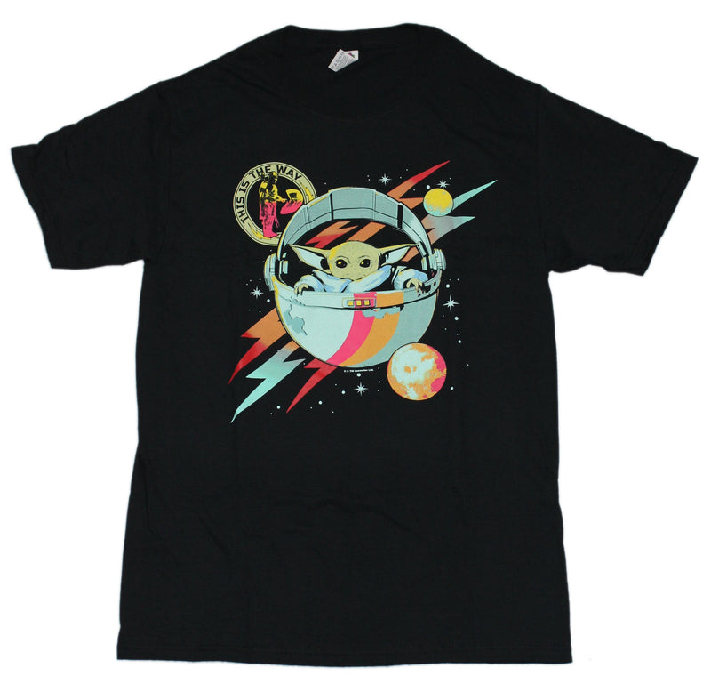 Star Wars Mandalorian Mens T-Shirt - Grogu Capsule Glam Colored Image