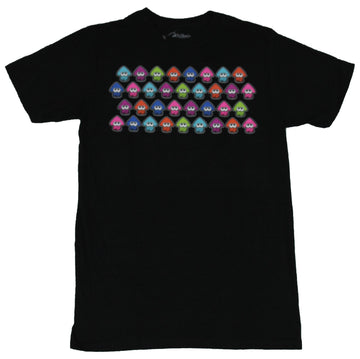 Splatoon Nintendo Mens T-Shirt - Multiple Colored Squid Collection Image