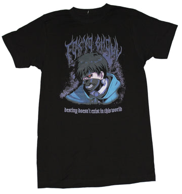 Tokyo Ghoul Mens T-Shirt - Destiny Doesn't Exist Face Image