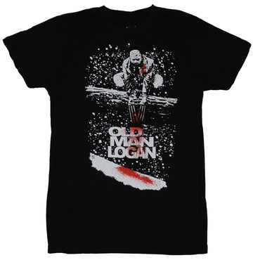 Old Man Logan (Marvel Comics) Mens T-Shirt - Wolverine Bloody Branch Perch