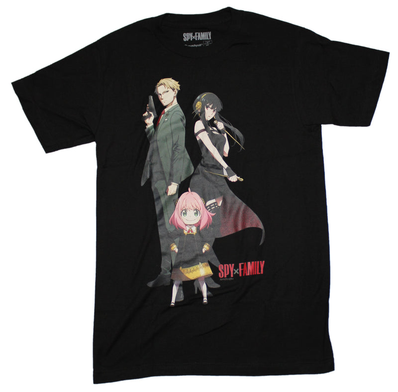 Spy Family Mens T-Shirt -  Loid Anya & Yor Trio And Logo