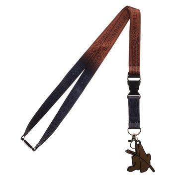 Disney Scoundrels and Outlaws Dual Lanyard, Star Wars Character Styled Key Holder with Rubber Pistol Charm
