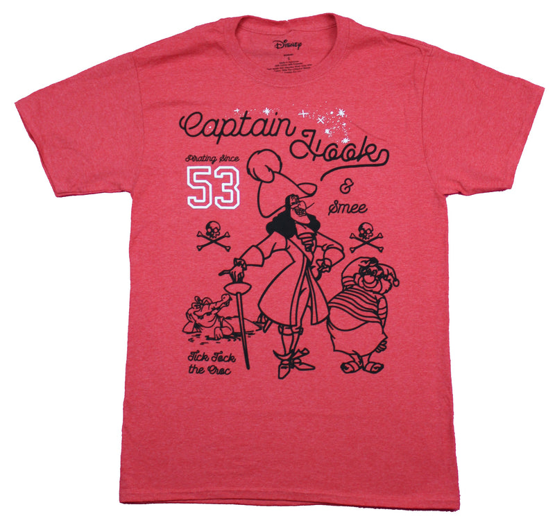 Peter Pan Mens T-Shirt  - Captain Hook & Smee Since 53 Drawing - Inmyparentsbasement.com