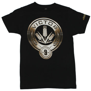 The Hunger Games Mens T-Shirt -District 9 Victor Wheat Stalk Logo