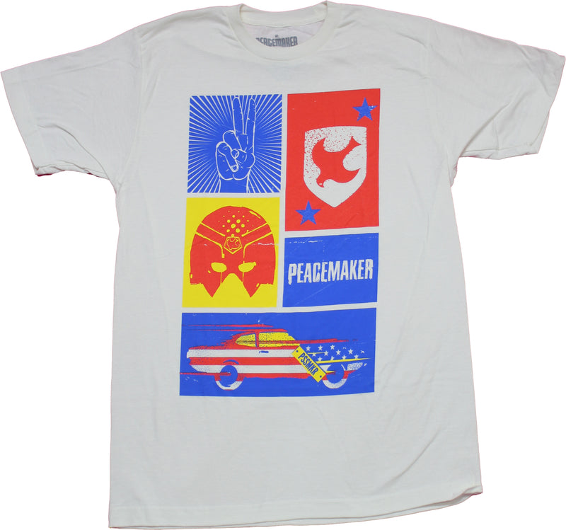 Peacemaker Mens T-Shirt - Spray Paint Style Symbol Collection