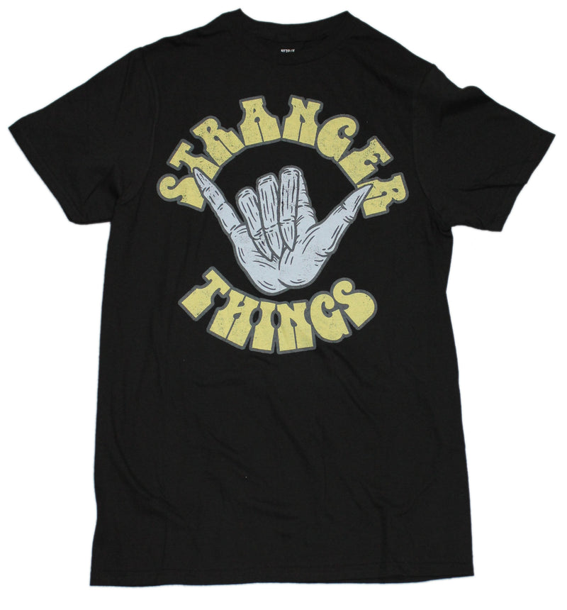 Stranger Things Mens T-Shirt - Hang Loose Hand Sign - Inmyparentsbasement.com