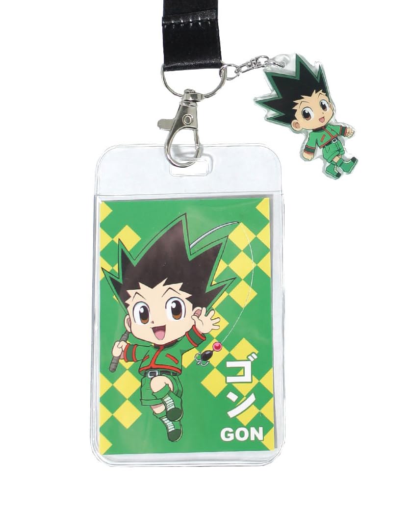 Hunter X Hunter Gon Merch ID Badge Holder Breakaway Lanyard w/Acrylic Charm