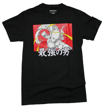 One Punch Man Mens T-Shirt - Red Box Kanji Image