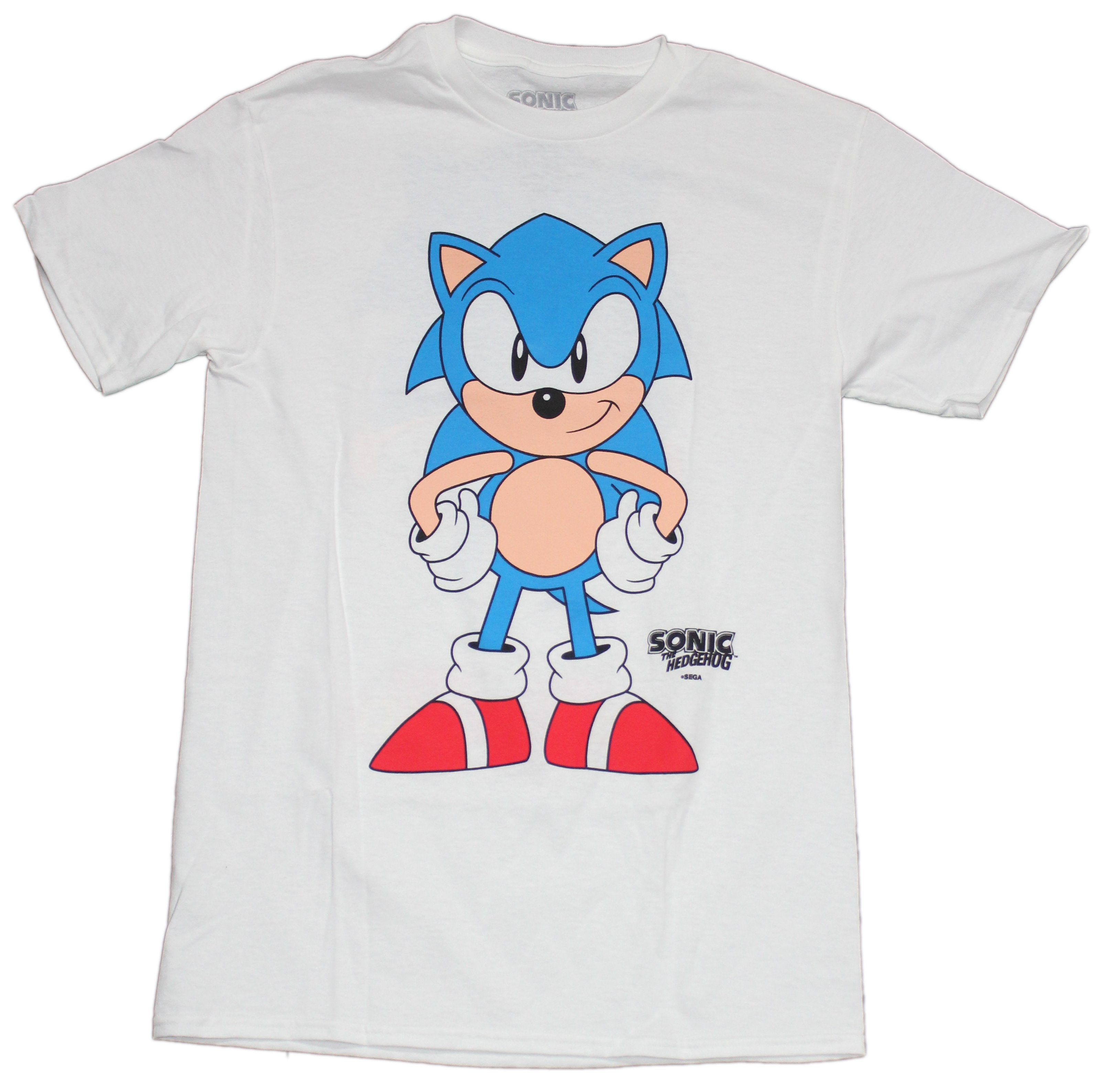Sonic the Hedgehog Mens T-Shirt - Hands on Hips