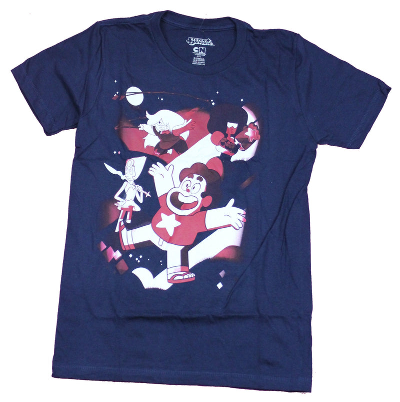 Steven Universe Mens T-Shirt  - Steven and the Gems in Space Image