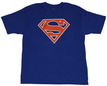 Superman (DC Comics) Mens T-Shirt - Classic Orange Logo