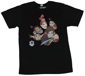 Naughty Dog Mens T-Shirt - 30 Year Anniversary Last of US Jake Dexter & More