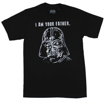Star Wars Mens T-Shirt - I am Your Father Darth Vader sketch Image