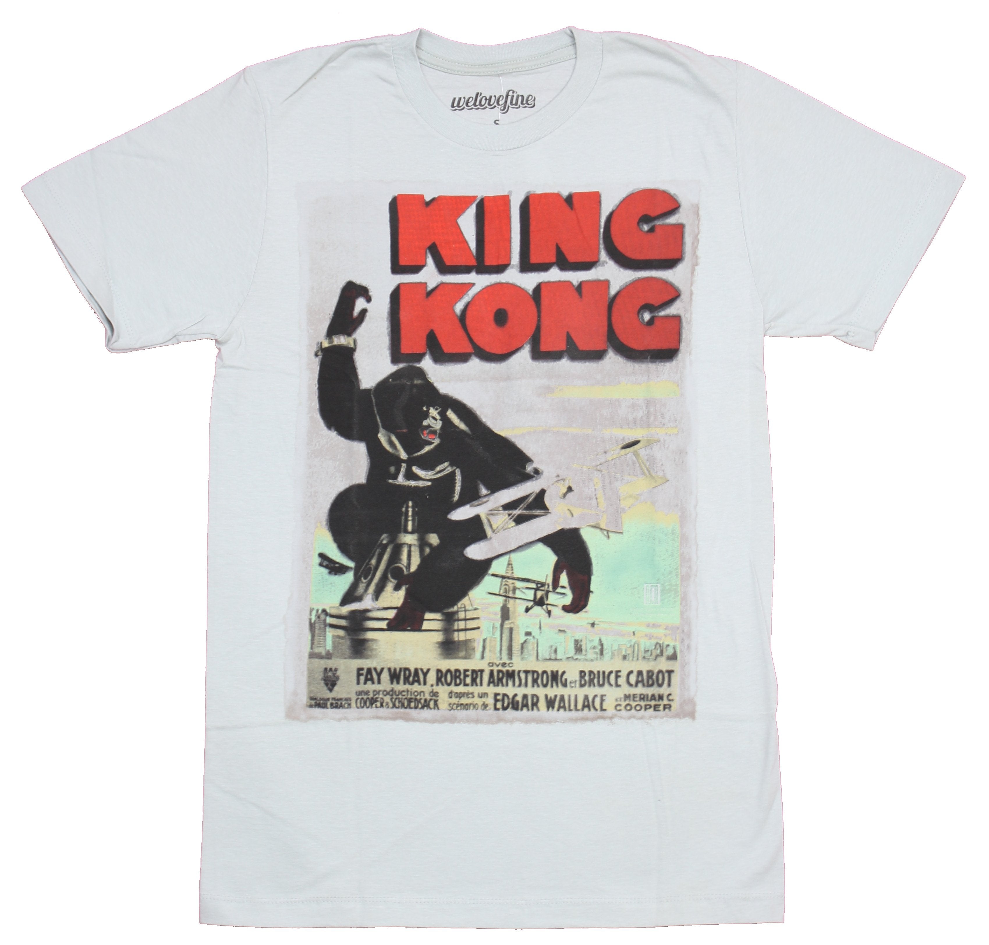 King Kong Mens T-Shirt - Original Movie Poster Style Image