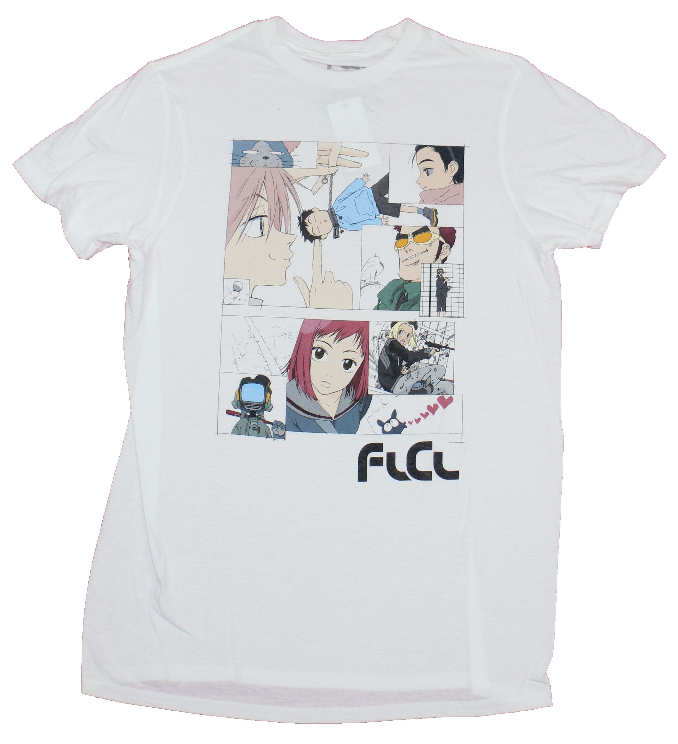 FLCL Mens T-Shirt- Panel Art Multiple Images
