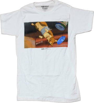 Cowboy Bebop Mens T-Shirt - Ein Bandaged Midsection but Happy