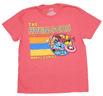 Avengers Mens T-Shirt  - Retro Style comic Art Attacking Line Circle