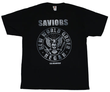The Walking Dead Mens T-Shirt -  Saviors New World Order Negan Crest Image
