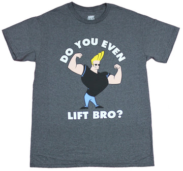Johnny Bravo Mens T-Shirt  - Do You Even Lift? Johnny Pose