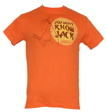 Samurai Jack Mens T-Shirt - "You Don't Know Jack" Line Drawing Image