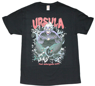 The Little Mermaid Mens T-Shirt -  Ursula Under Name Poor Unfortunate Souls
