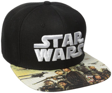 Bioworld Men's Star Wars Rogue One Sublimated Bill Snapback Cap
