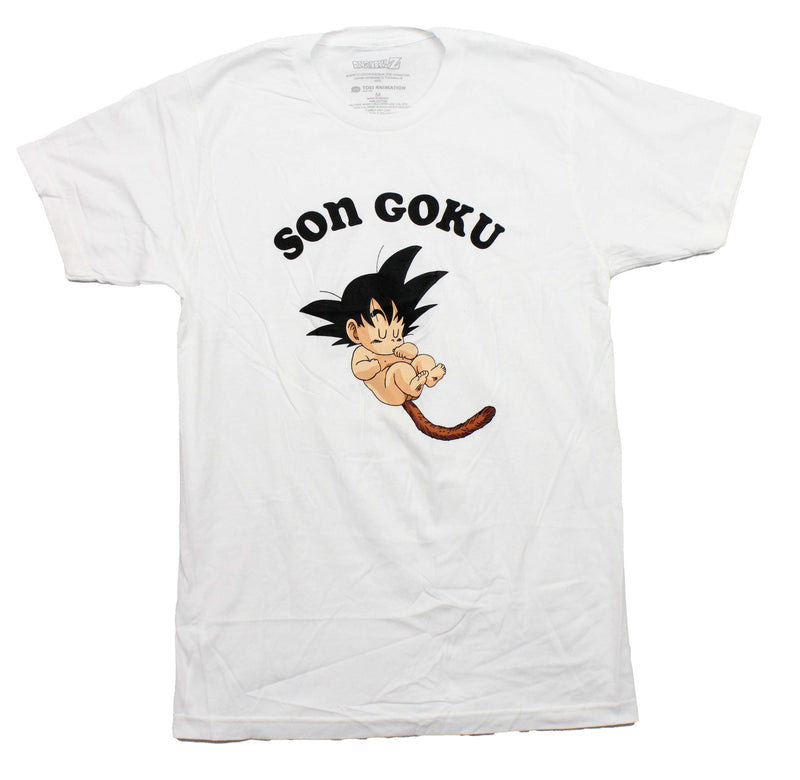 Dragon Ball Z Mens T-Shirt - Son Goku Sucking Thumb Image - Inmyparentsbasement.com