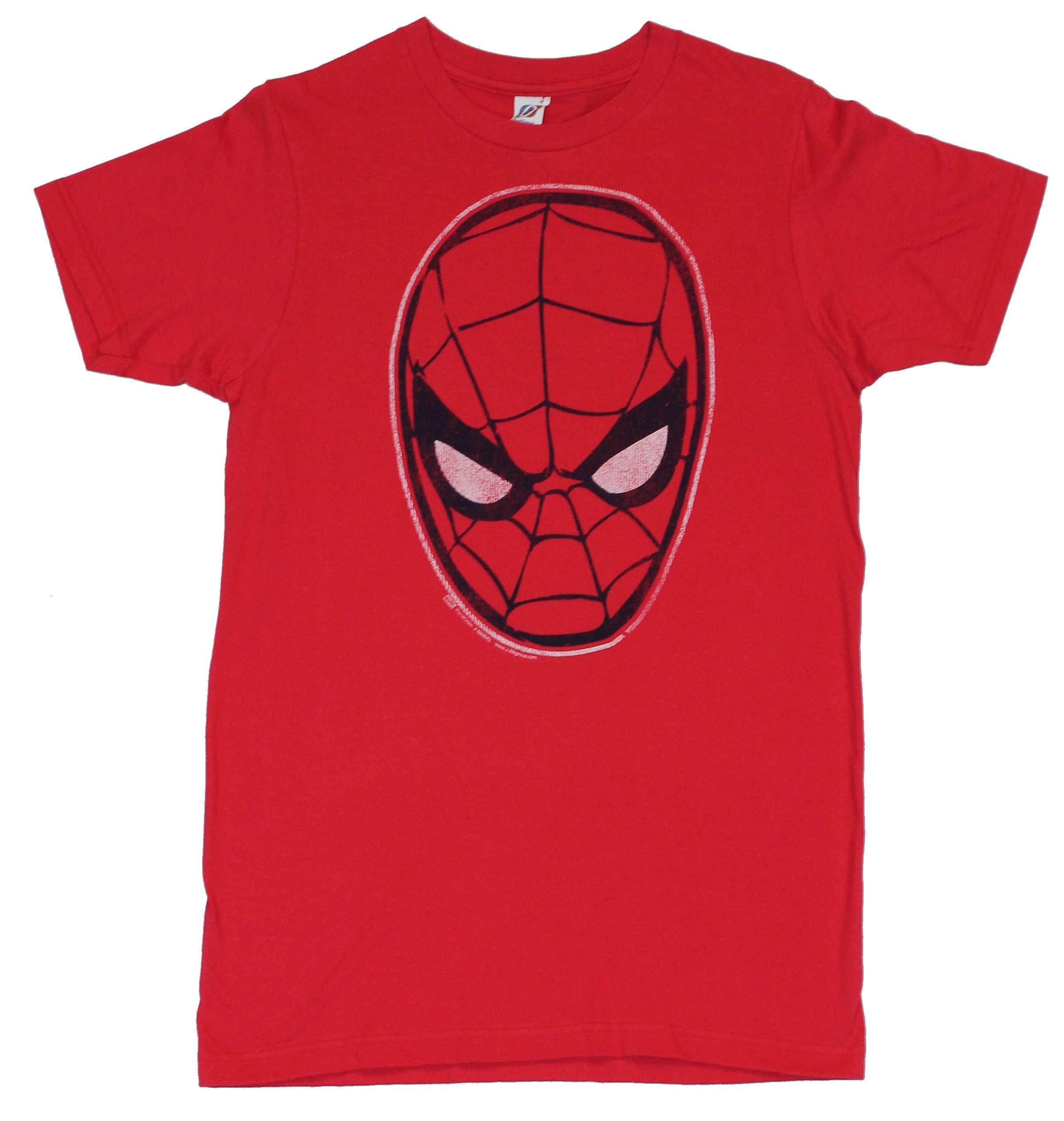 Spider-Man (Marvel Comics) Mens T-Shirt  - Simple Spidey Head Chal Stlye Image