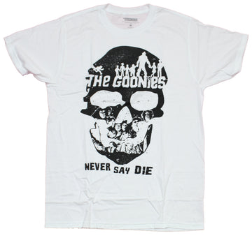The Goonies Mens T-Shirt - Skull Kids Collage Never Say Die