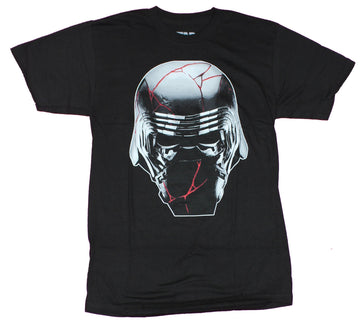 Star Wars Mens T-Shirt - Kylo Ren Cracked And Repaired Mask Image