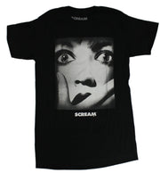 Scream Mens T-Shirt - Movie Poster Close Up Face Image - Inmyparentsbasement.com