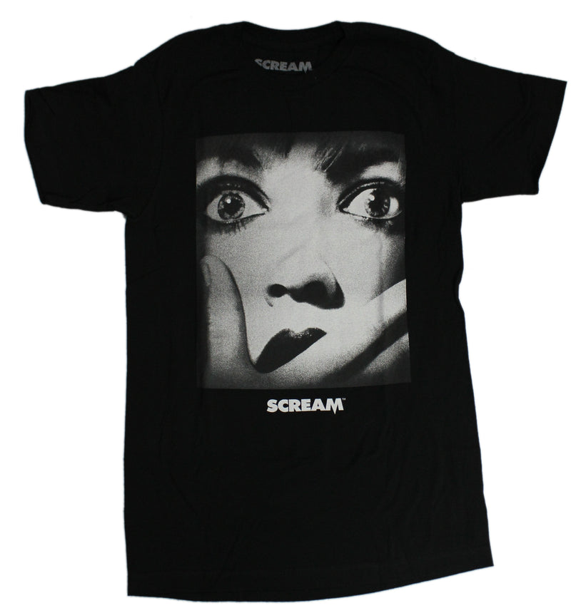 Scream Mens T-Shirt - Movie Poster Close Up Face Image - Inmyparentsbasement.com