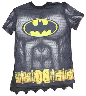 Batman Mens T-Shirt - Sublimation Costume Front W/ Cape