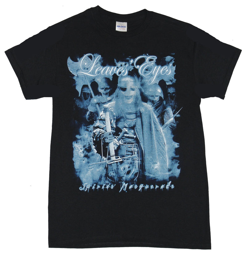 Leaves Eyes Mens T-Shirt - Spirits Masquerade Ghostly Knights Image - Inmyparentsbasement.com