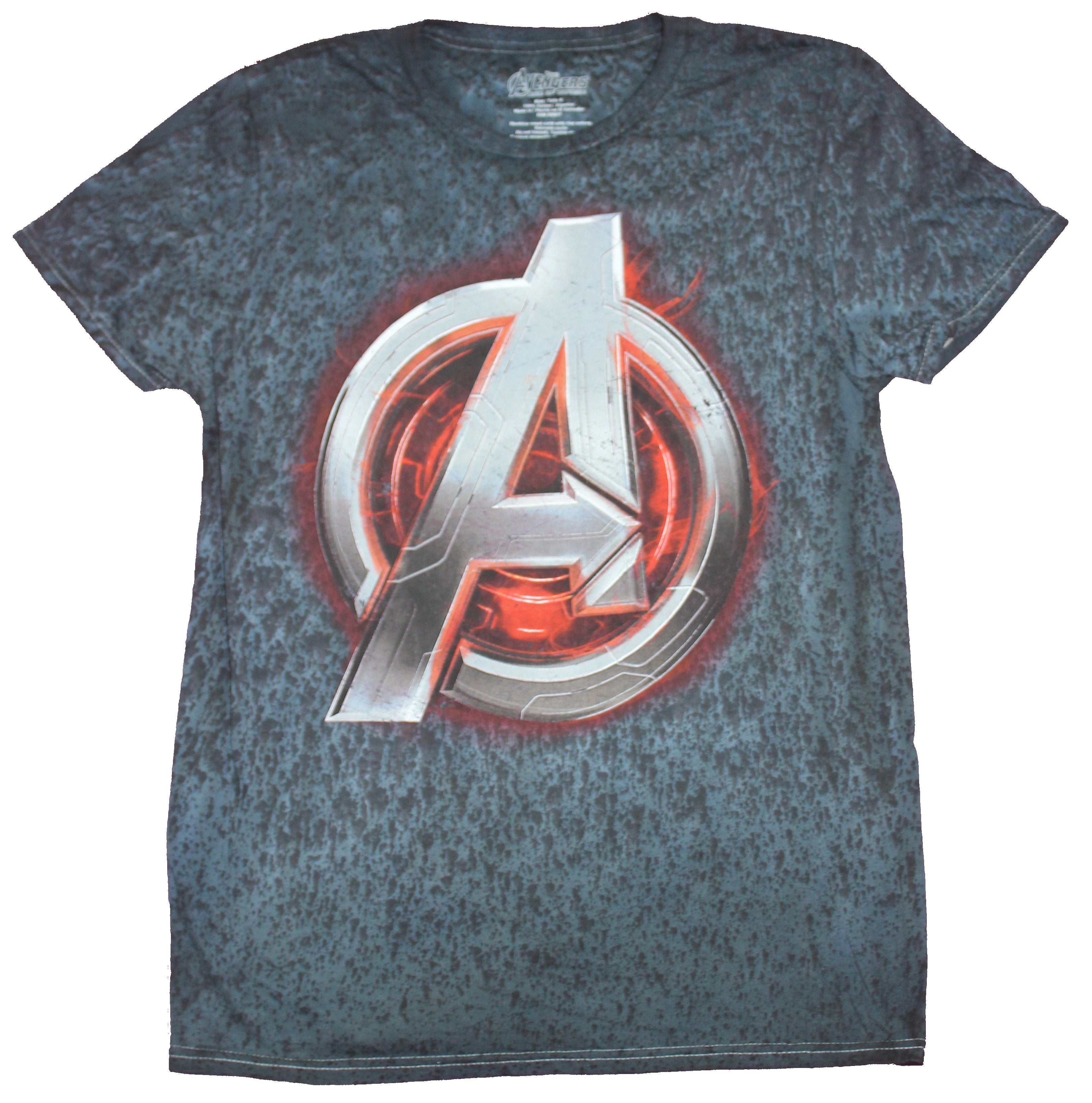 The Avengers Mens T-Shirt  - Classic Large A Silver Red Logo