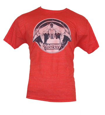 Guardians of the Galaxy Mens T-Shirt - Distressed Circle Ship Logo