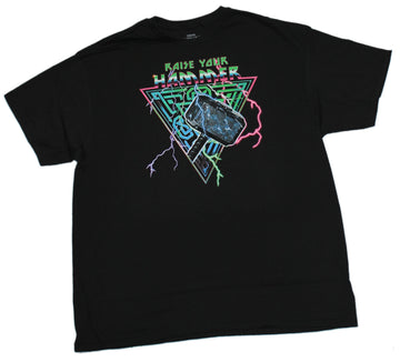 Thor Mens T-Shirt - Raise Your Hammer Lightning Image