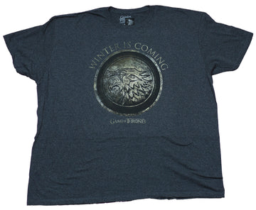 Game of Thrones Mens T-Shirt  - Winter is Coming Bronzed Wolf