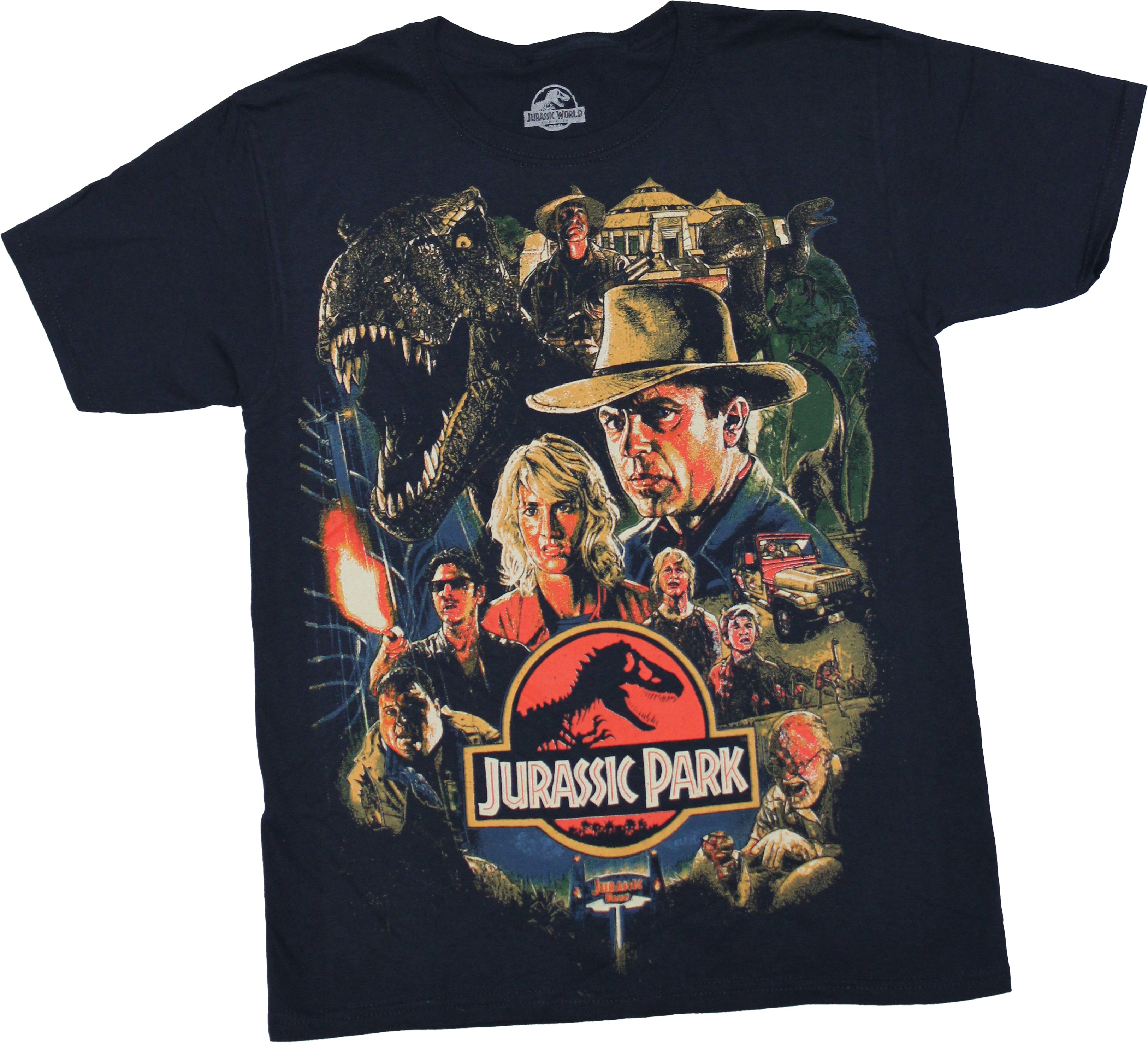 Official Jurassic Park Men's T-Shirt - Licensed Short Sleeve Tee, Printed In USA