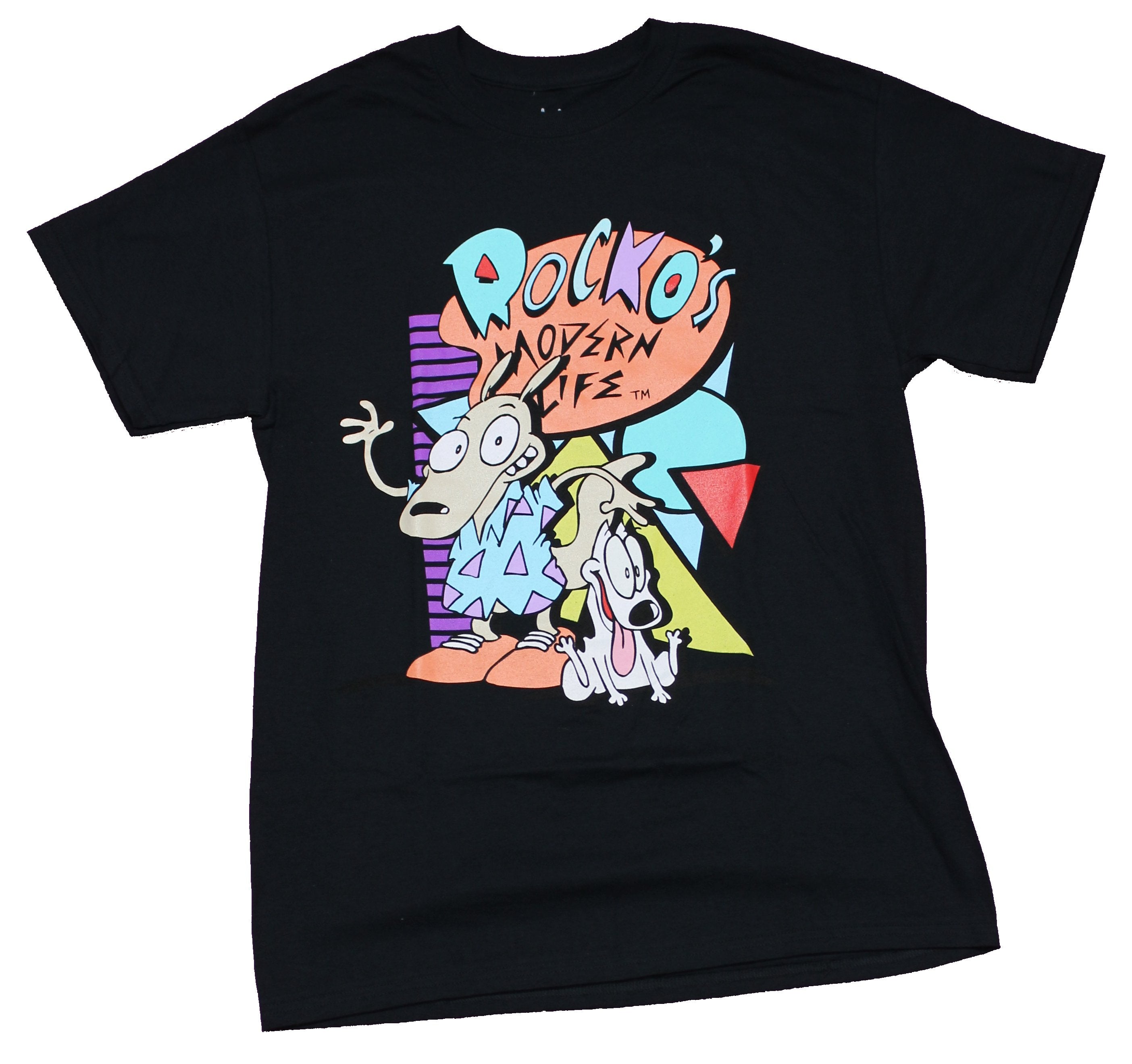Nickelodeon Rocko's Modern Life Men's T-Shirt - Big & Tall Short Sleeve Tee, Black, 4XL