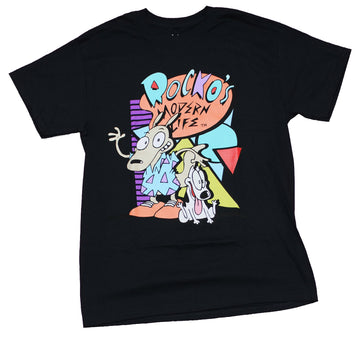 Rocko's Modern Life Mens  T-Shirt - Waving Rocko 90s Style Logo