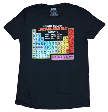 Star Wars Mens T-Shirt - Periodic Table of Star Wars Elements Image