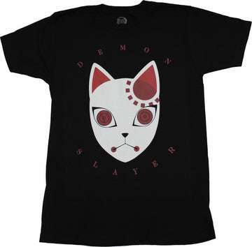 Demon Slayer Mens T-Shirt - Cat Face Symbol Image
