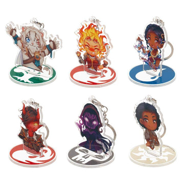 Magic: The Gathering Characters Acrylic Keychain & Stand 18 Piece Set