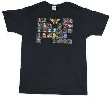 Zelda Ocarina of Time Mens T-Shirt - Periodic Table of Zelda Image
